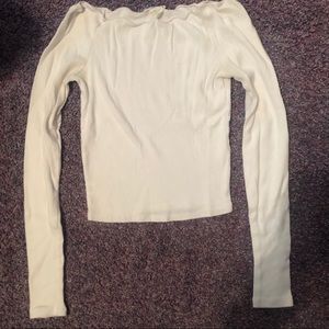 White off the shoulder top